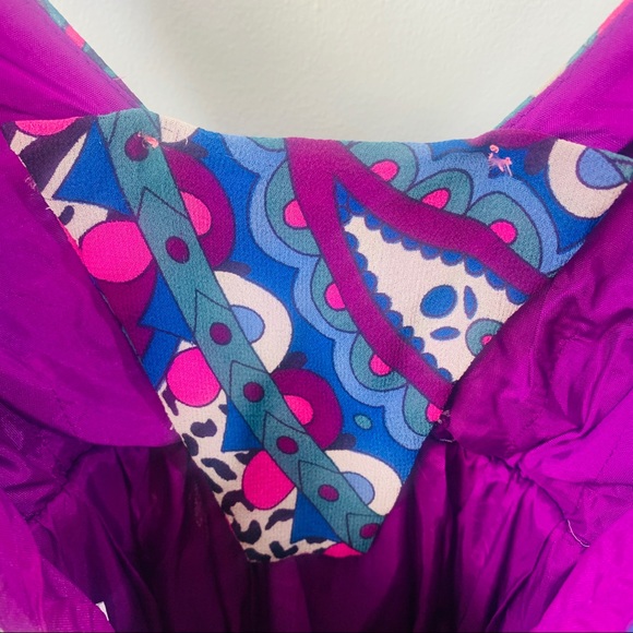 Tibi Multi-Color Silk Sleeveless Dress Size 0 - Picture 10 of 15